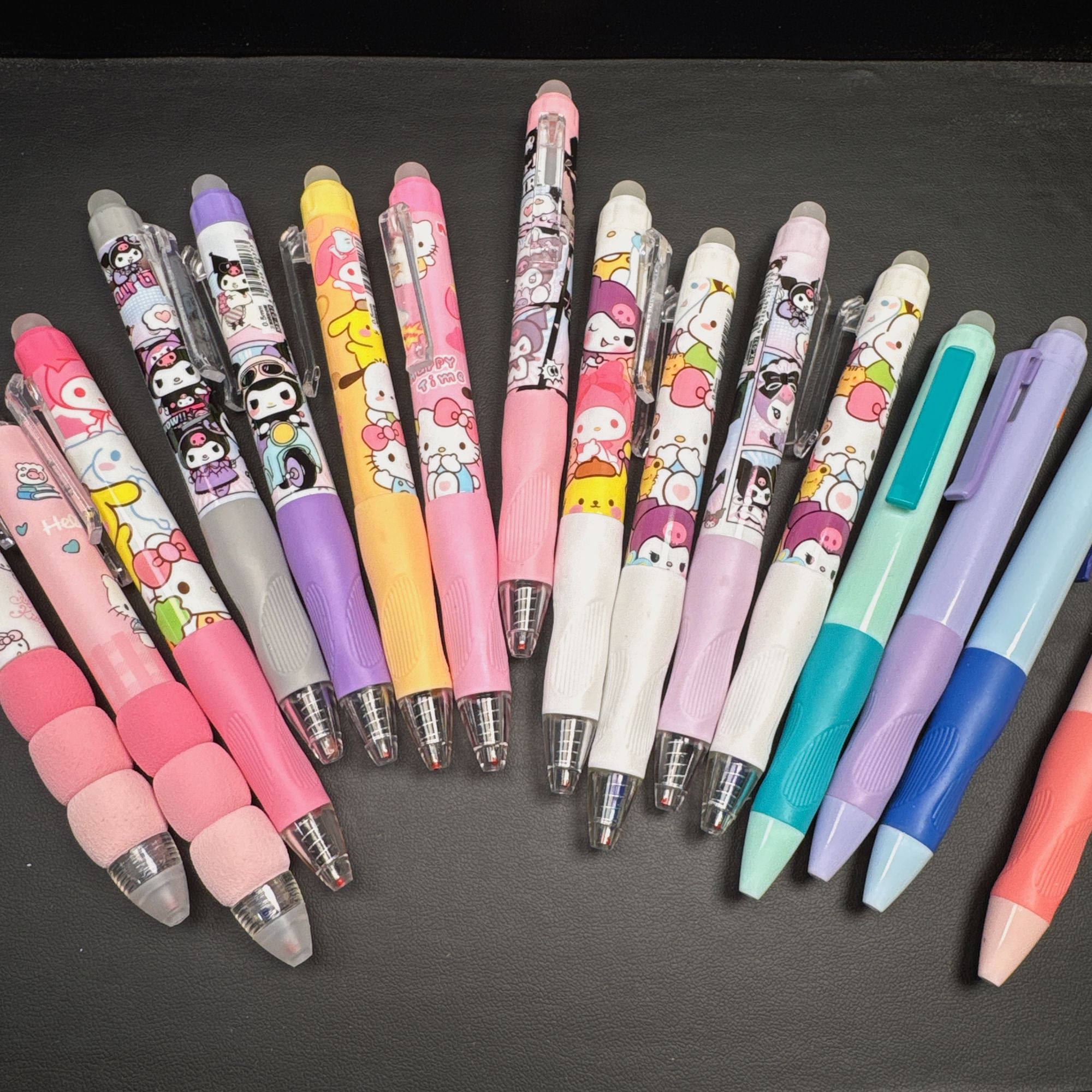 【可擦笔蓝+黑混】三丽鸥可擦笔高颜值卡通学生专用0.5热可擦摩易擦