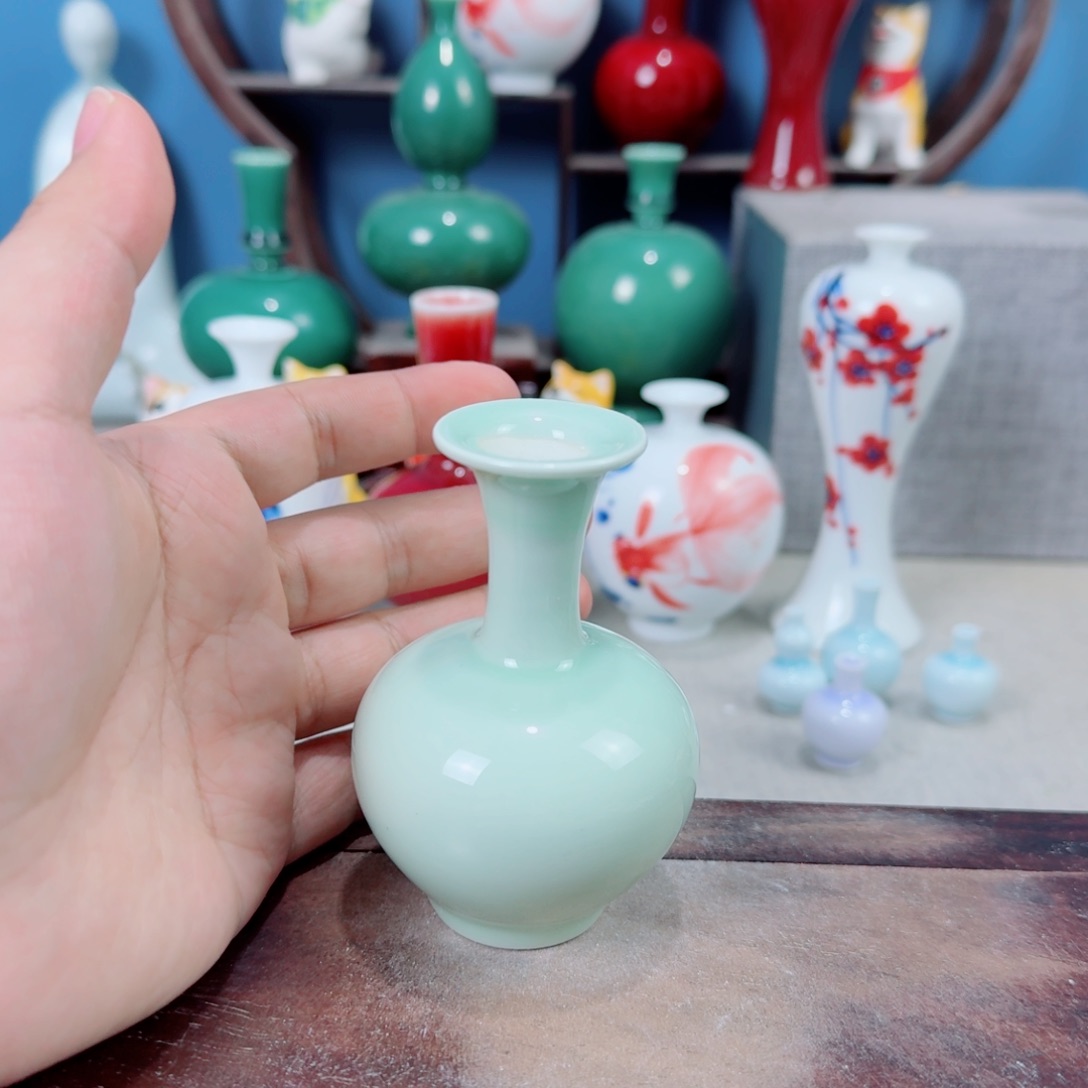 陶瓷手工小花器摆件