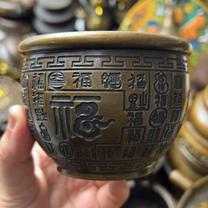 精美铜器摆件藏收 