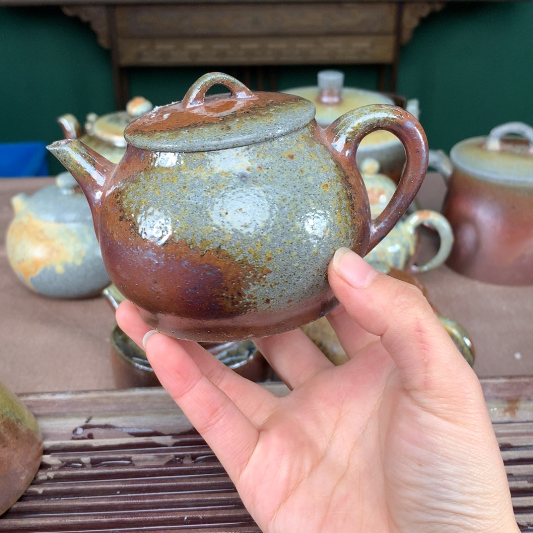 紫砂茶壶纯自然柴烧