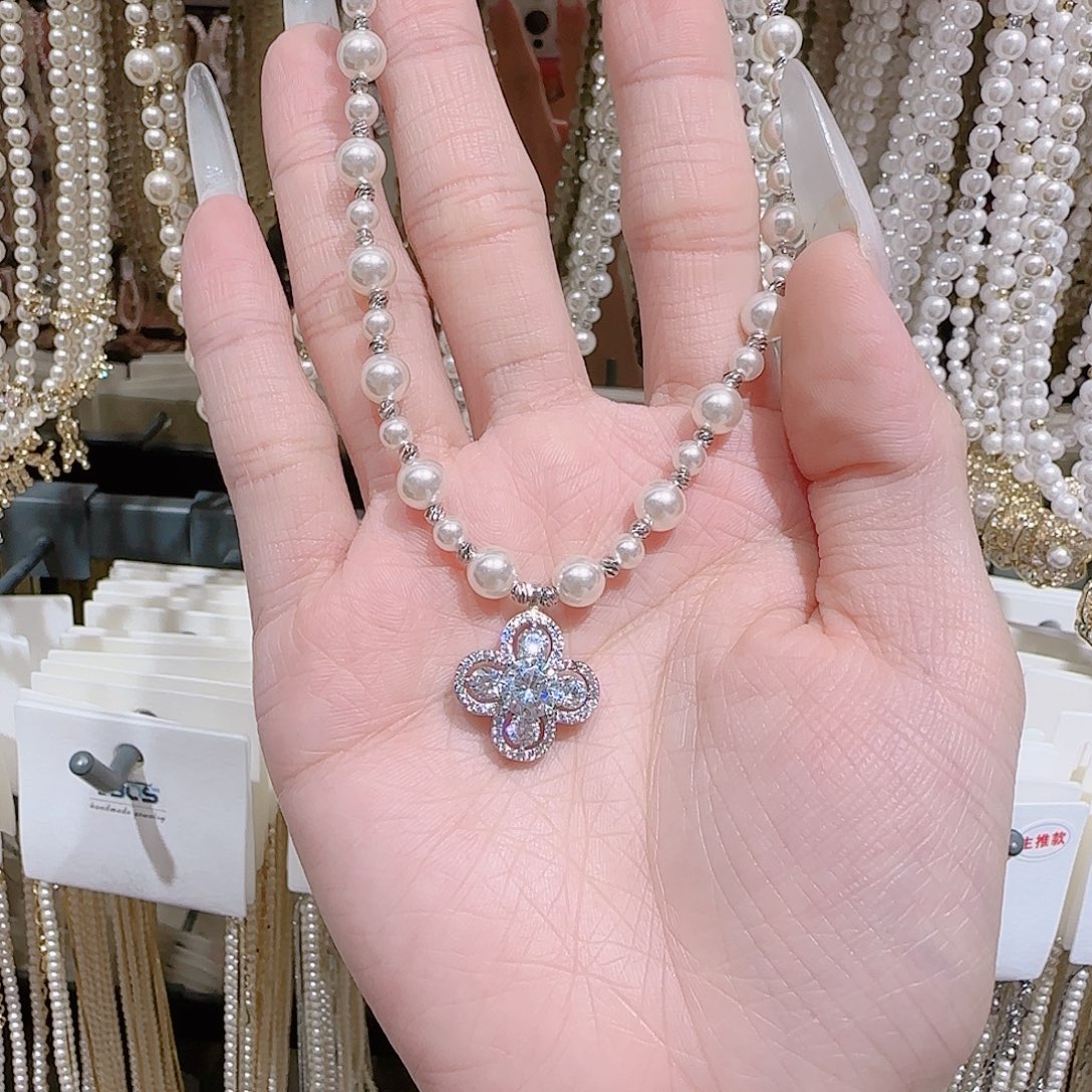 锆石铜合金925银项链