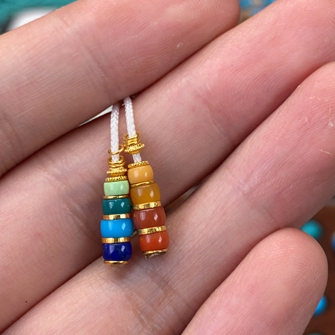 绿松石未镶嵌弟子珠