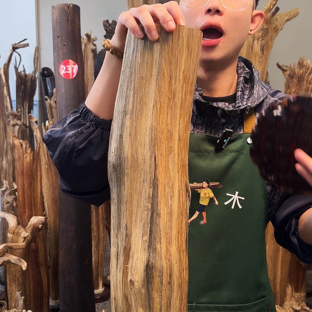 沉香摆件天然沉香原木摆件➕底座
