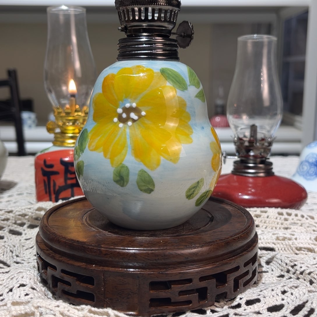 摆件景德镇陶瓷香薰灯