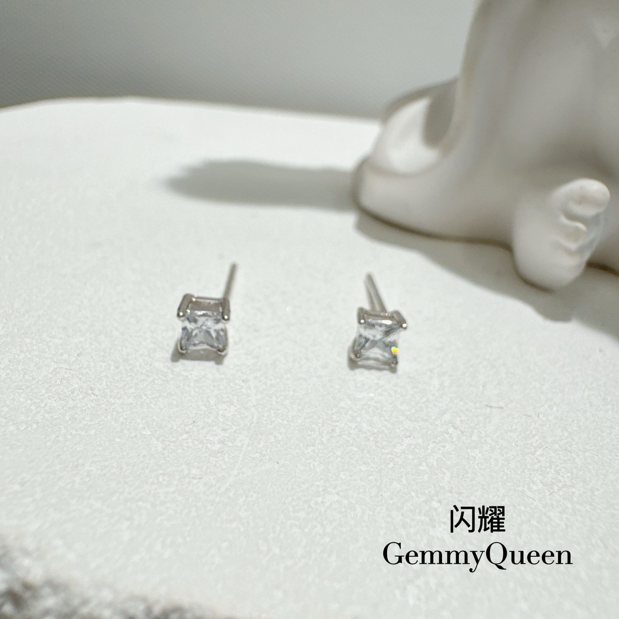 925银合成锆石耳饰 闪耀GemmyQueen耳环GQ01710