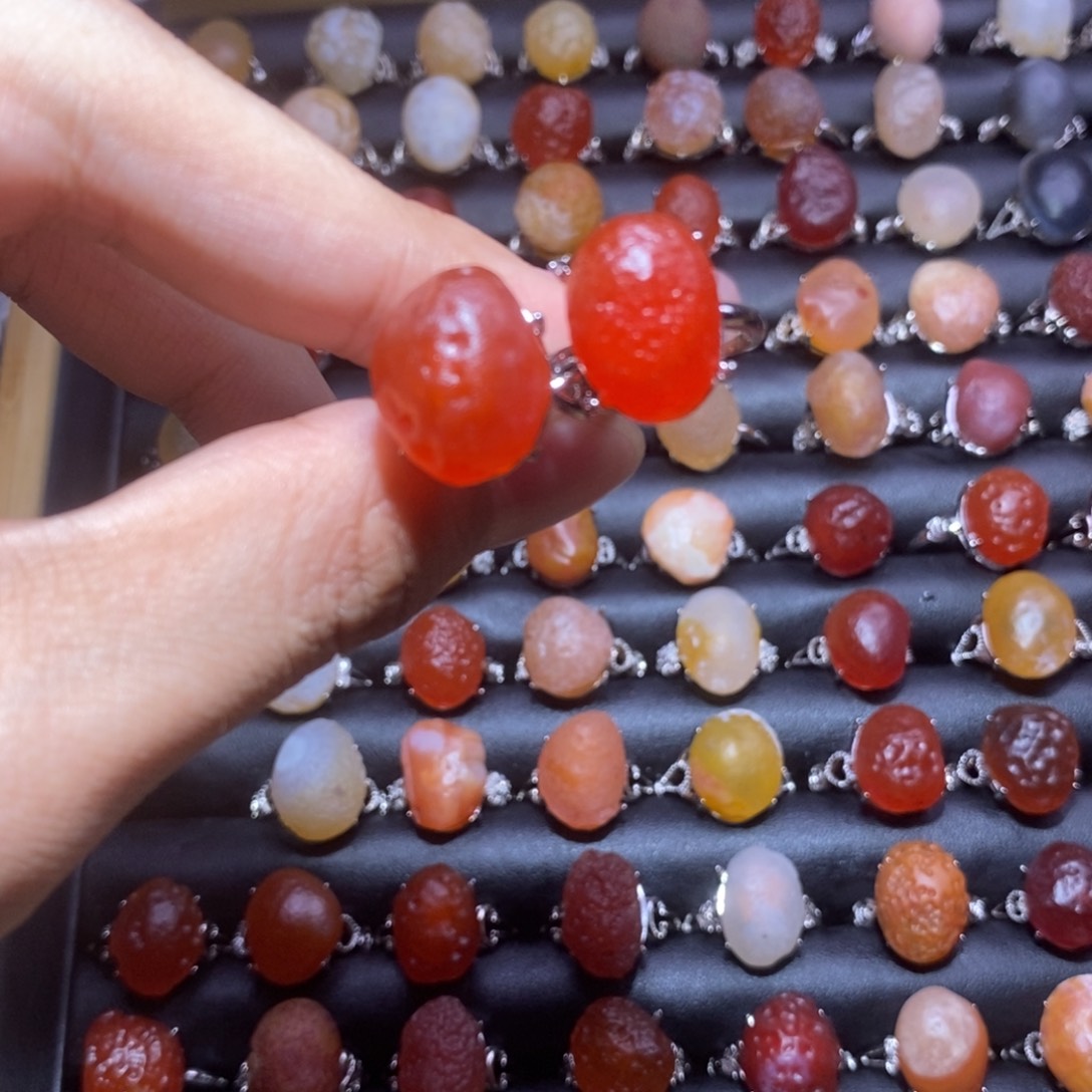 多****玛瑙/玉髓合金手链