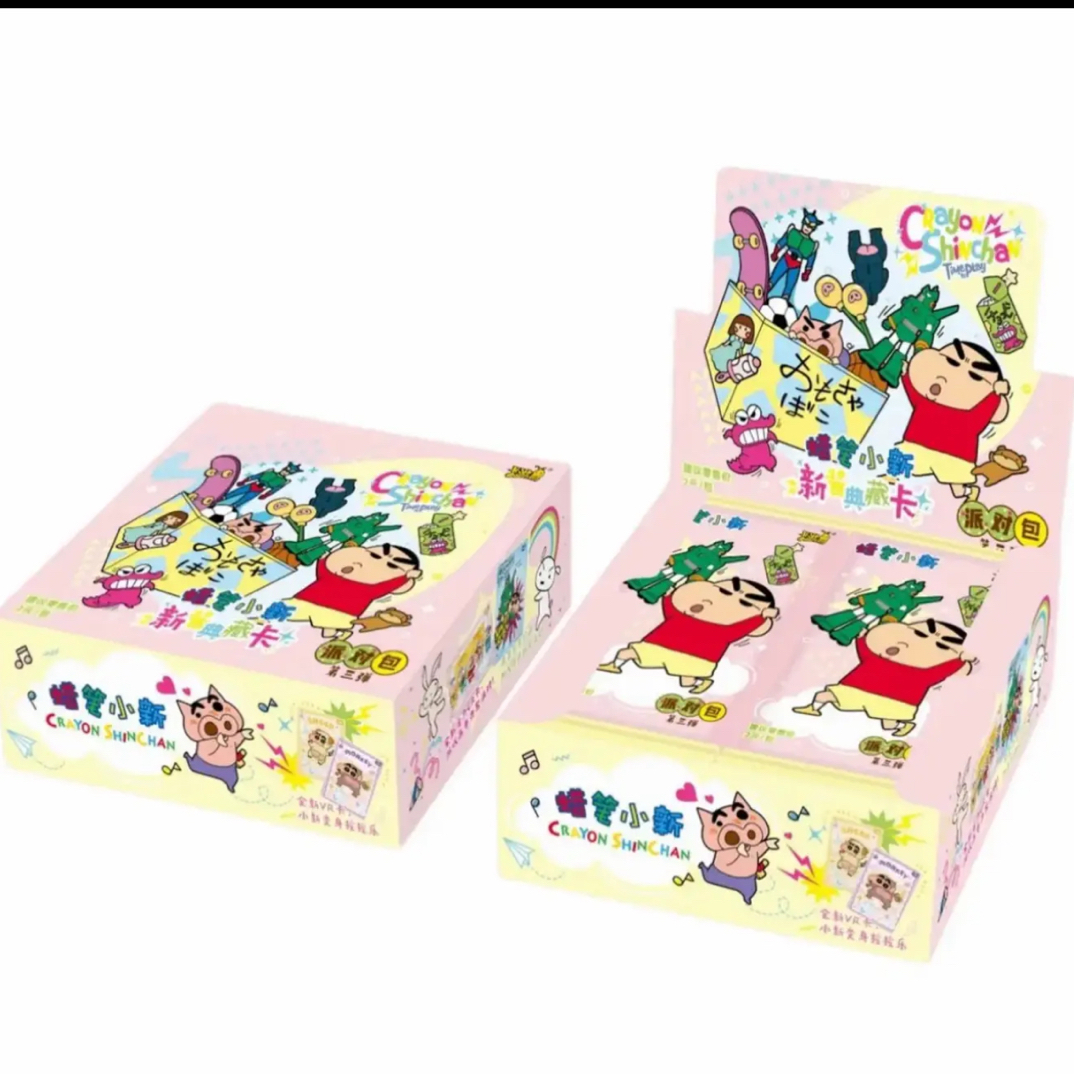 玩法合集-蜡笔小新派对包第三弹收藏卡平拆