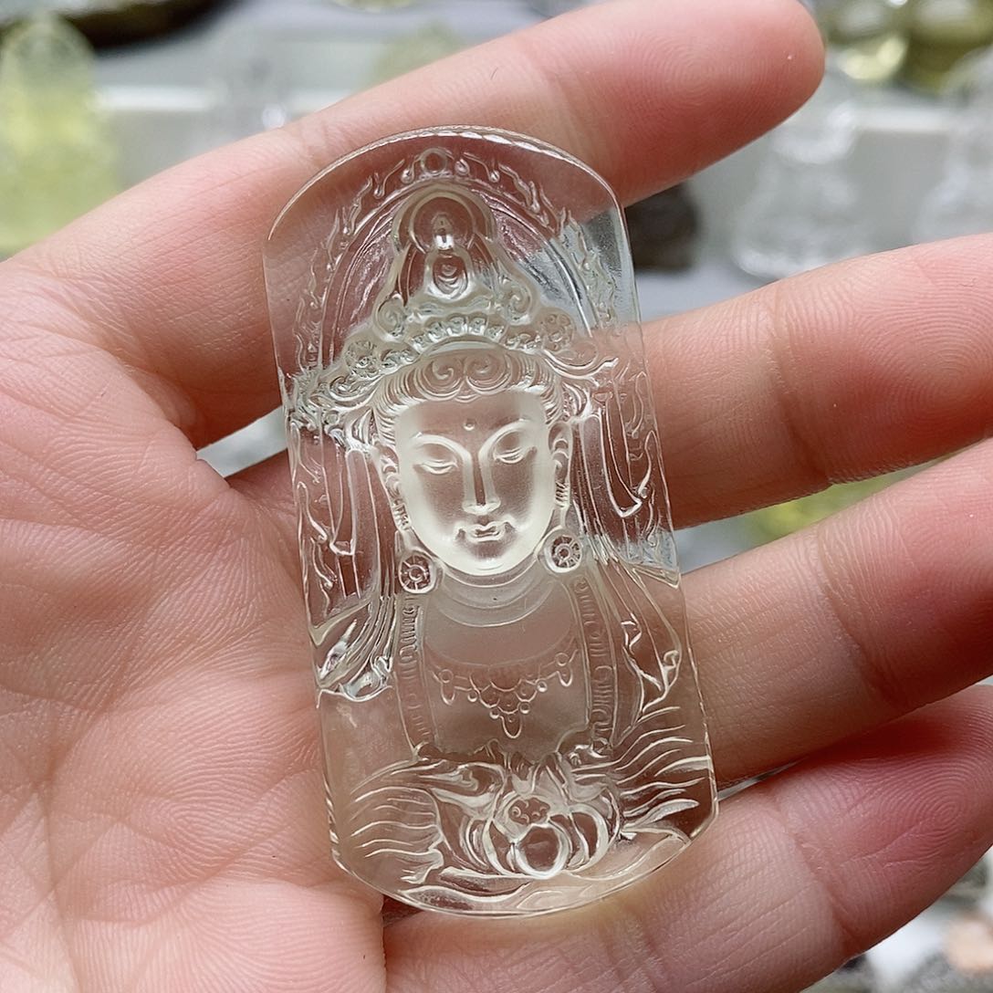 水晶颈饰未镶嵌吊坠