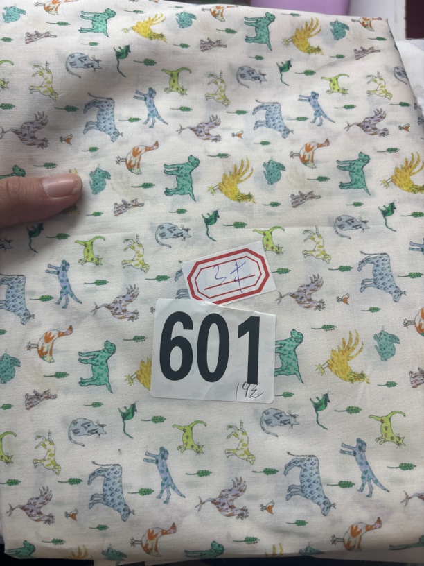 3米纯棉布 可爱动物风