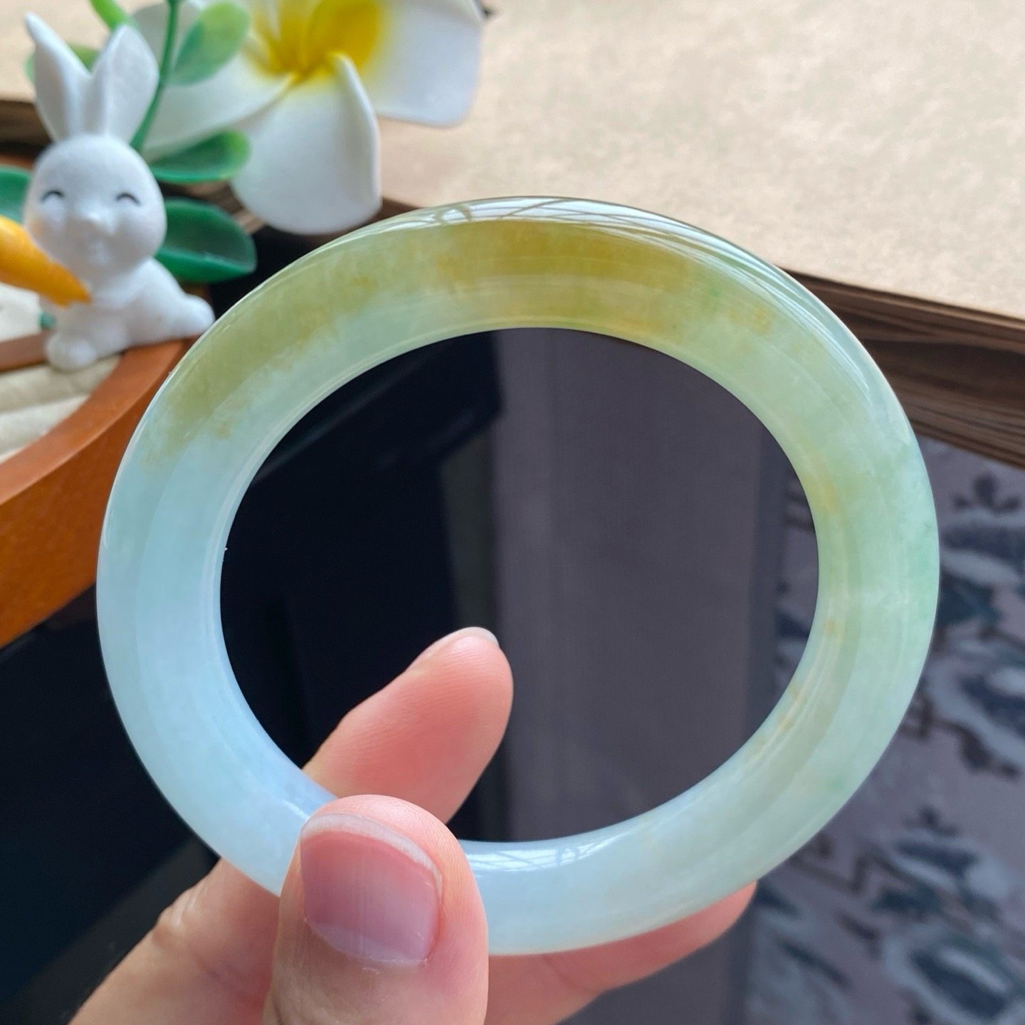 03.29批秋香黄圆条2428号55.2-10.3-10.4 厚装圆润！天然翡翠