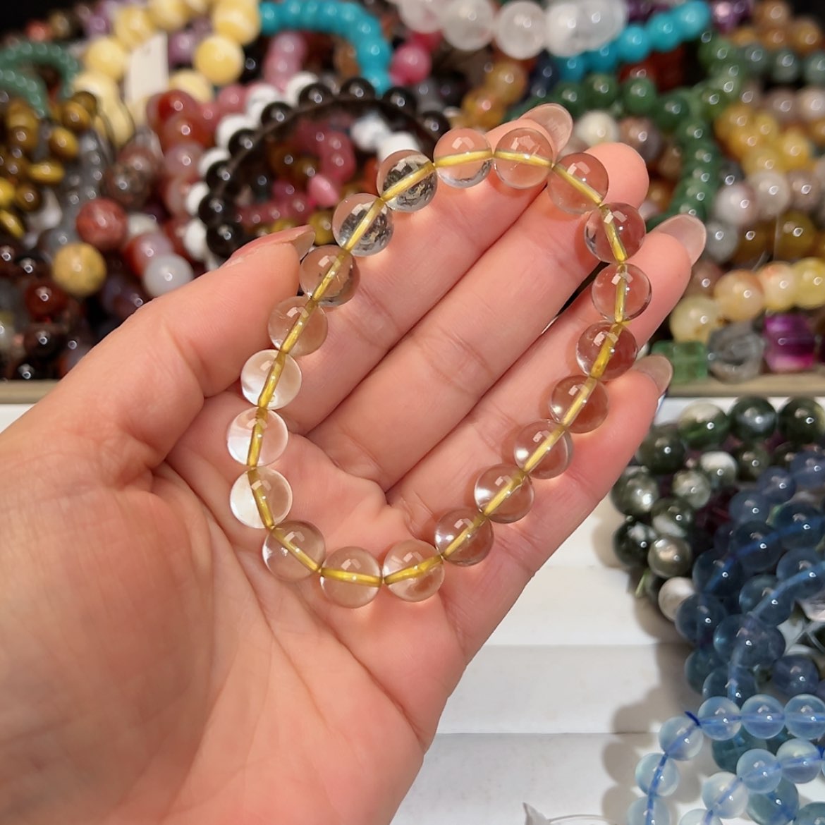 【闪购商品】烟晶手链银S925镶嵌怪***儿76