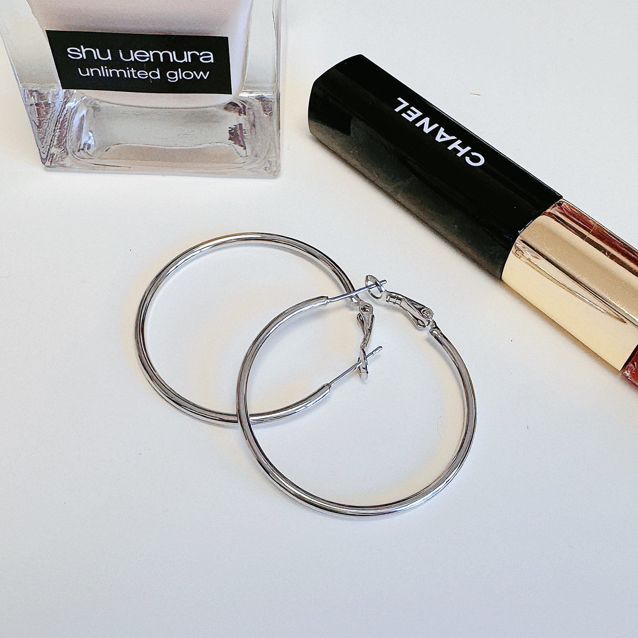 铜合金耳饰 气质爆款素圈大耳环 简约百搭耳饰大耳圈欧美