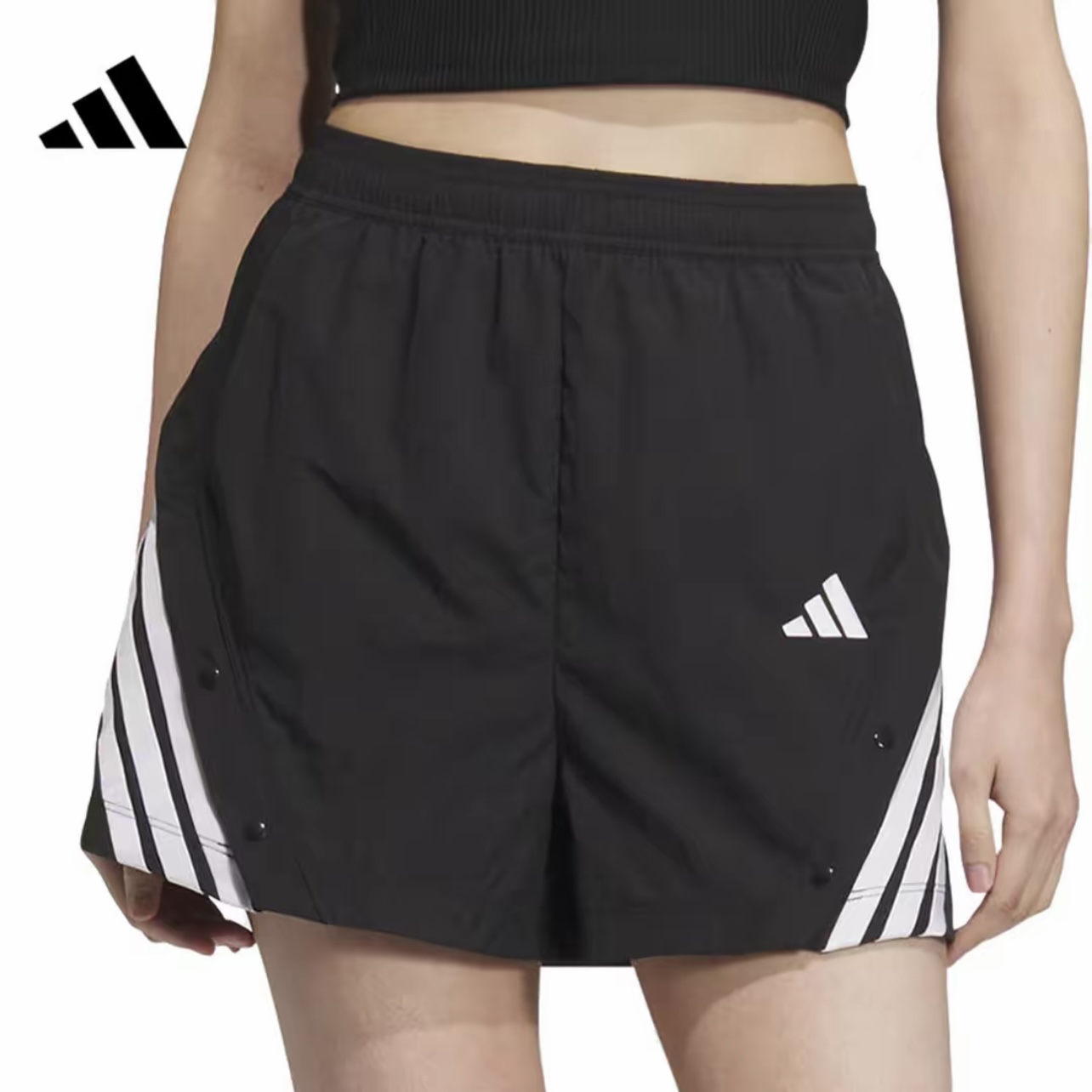 阿迪达斯短裤女裤运动服户外跑步健身训练透气宽松休闲裤KE5852