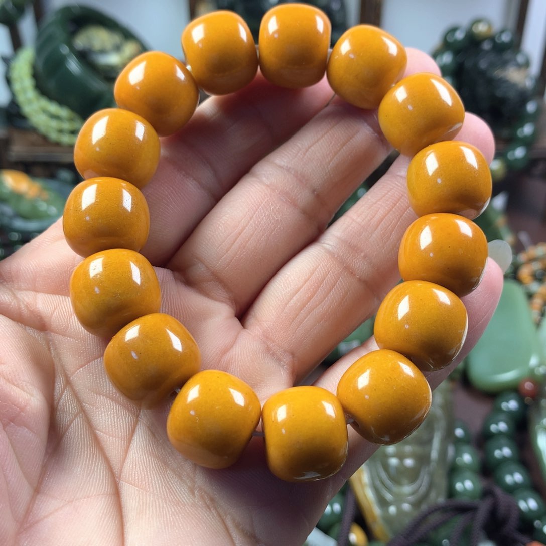 透闪石质玉手链未镶嵌