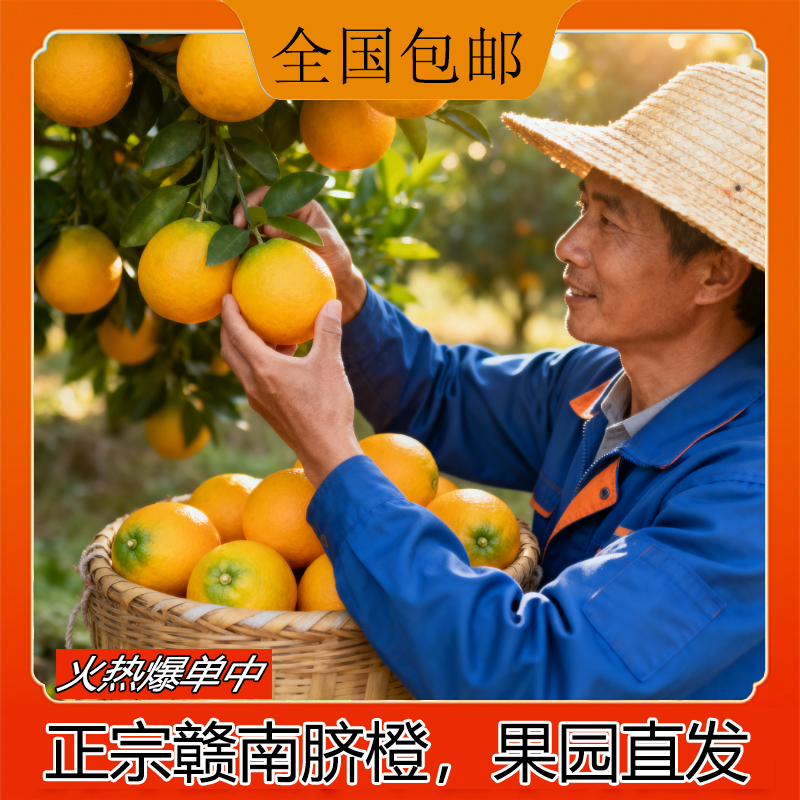 10斤装（精品果）赣南脐橙 产地直发 当季水果 地理标识成品