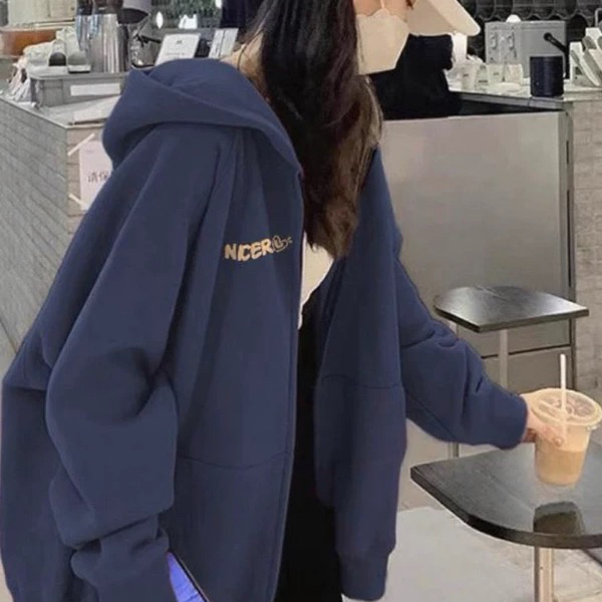 8933韩版长袖连帽加厚卫衣A14-1-3