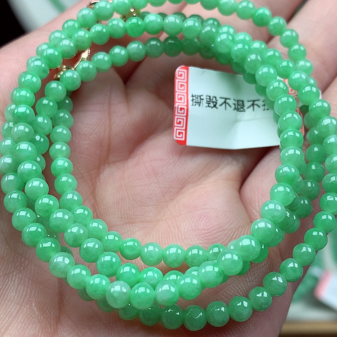 翡翠未镶嵌毛衣链翡翠