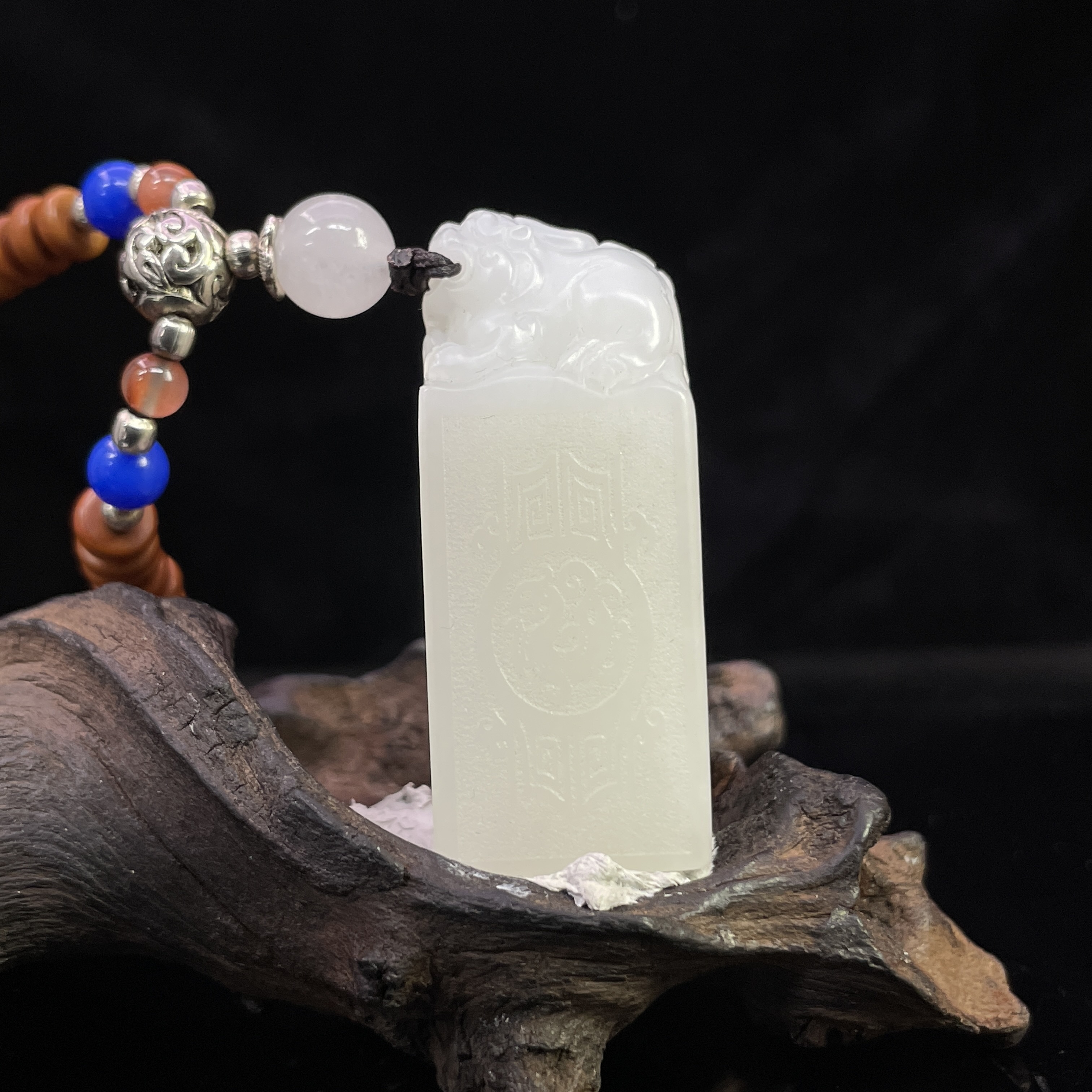 A182 和田玉手把件 CH141825