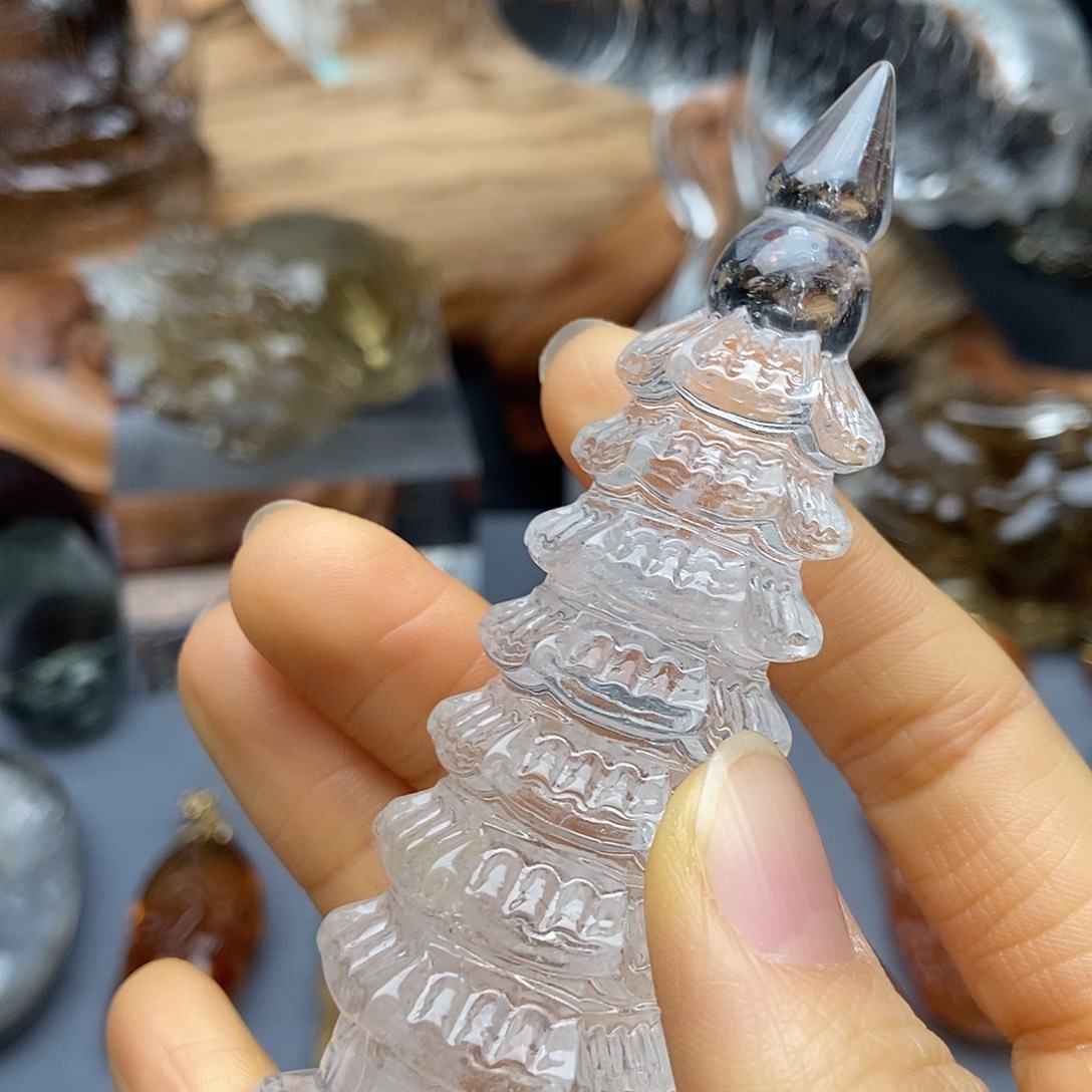水晶颈饰未镶嵌吊坠