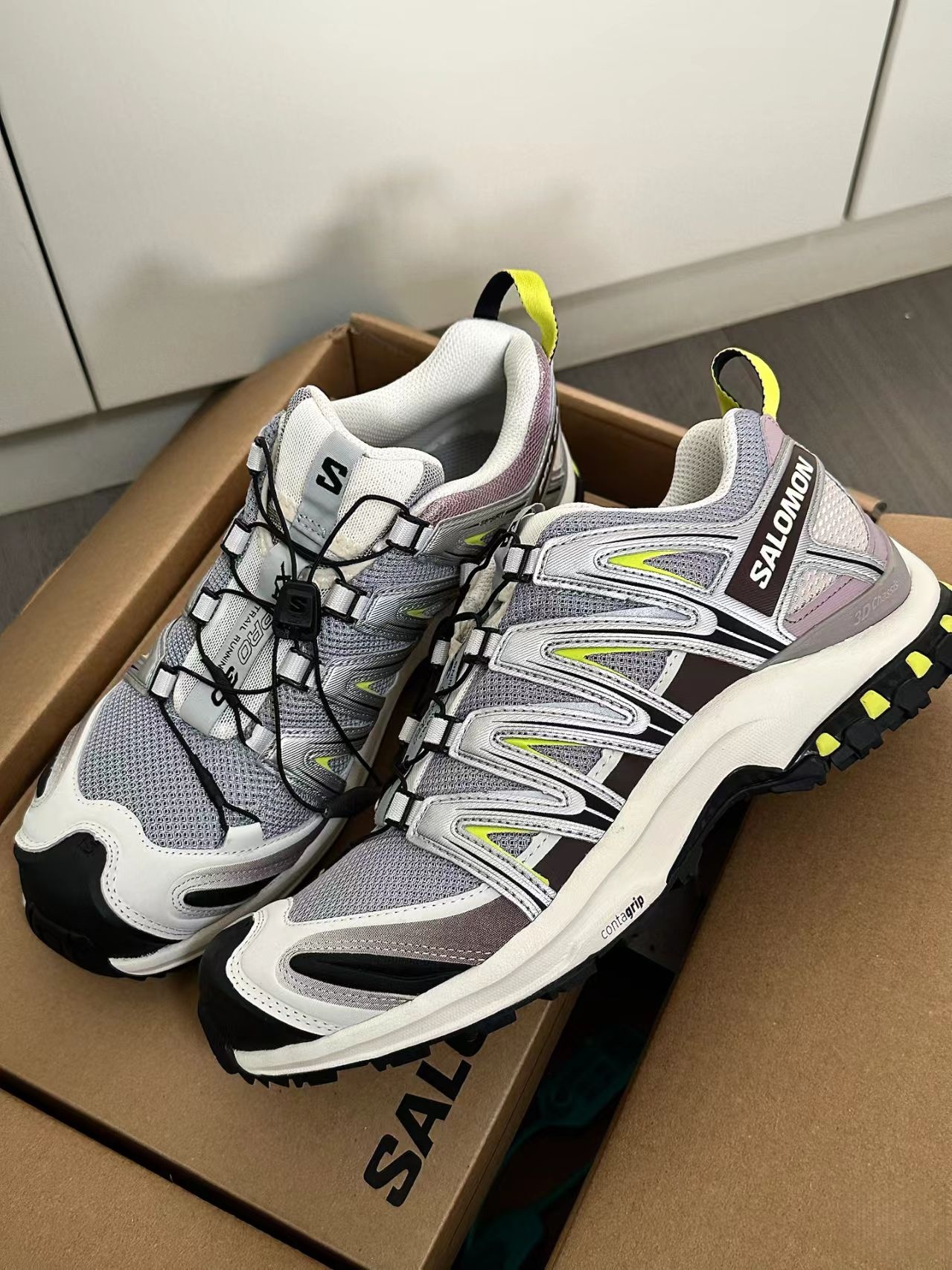 SALOMON萨洛蒙XA PRO 3D男女款沙场灰网面户外爬山运动鞋官方正品