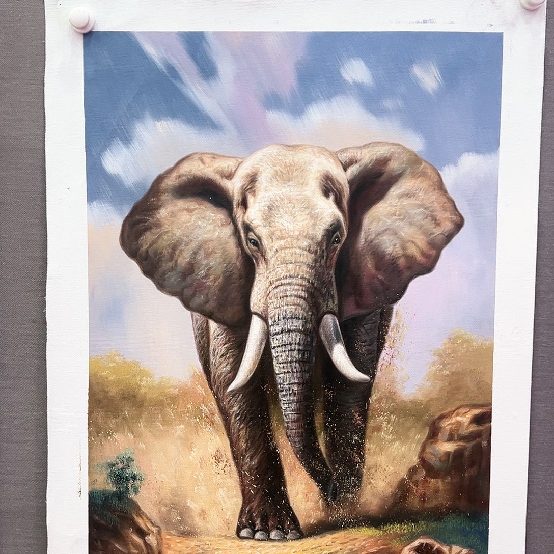 国画二郎（朱立斌）油画带证件合影视频