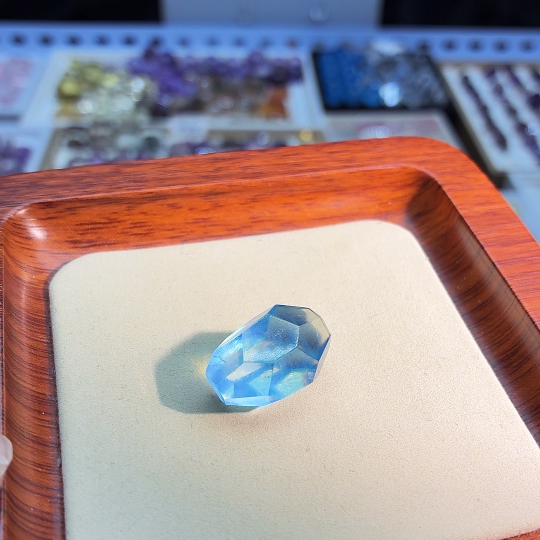 吊坠(不含链)水晶未镶嵌海蓝宝 随形 