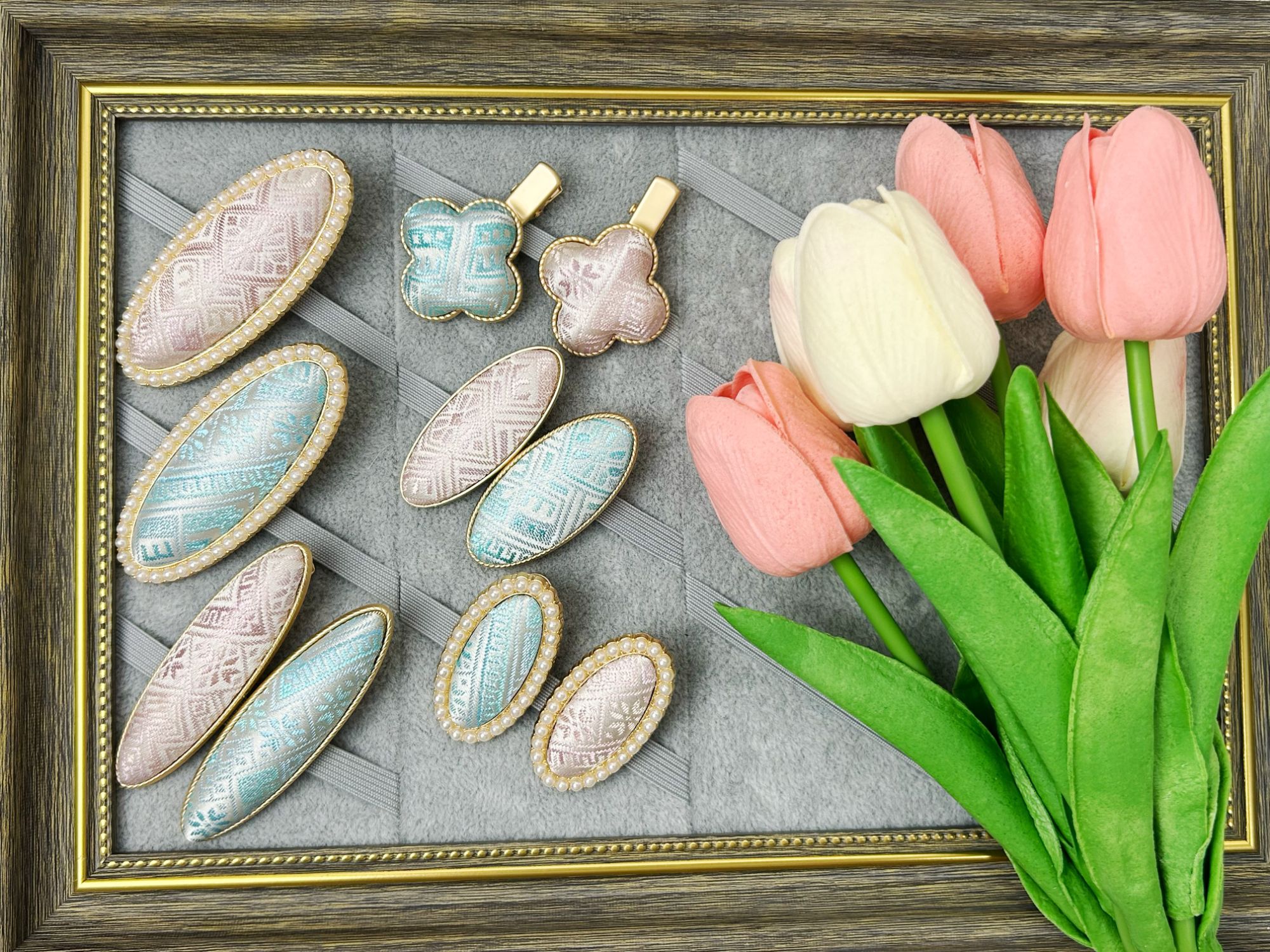 广西壮锦饰品非遗千金宫廷少女可爱发夹发卡时尚发饰兰知兰