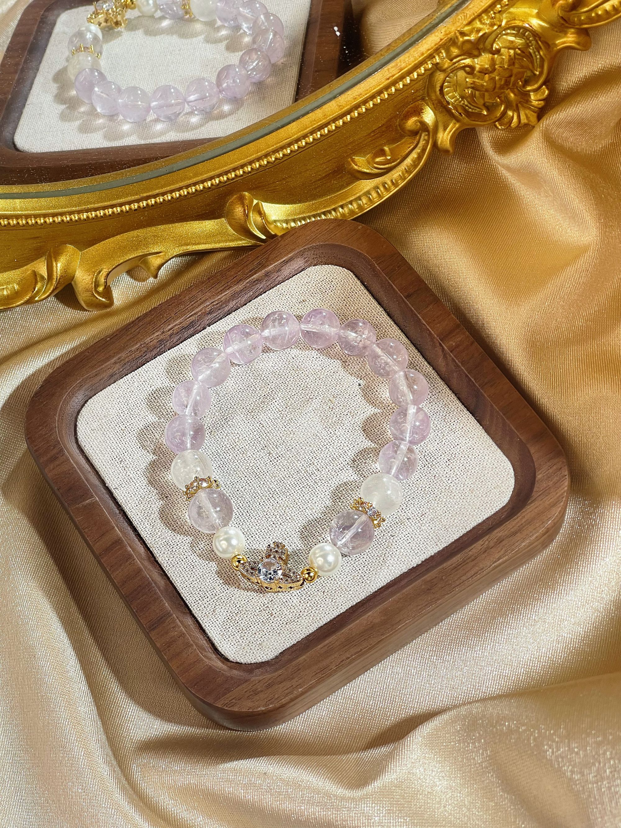 P087（紫色妖姬）土星紫水晶手串