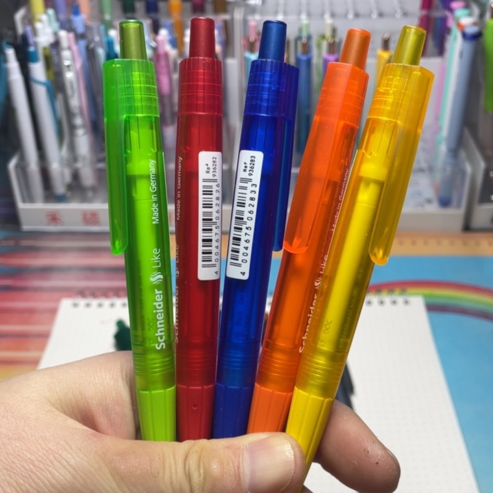 施耐德like黑笔5支（定色）