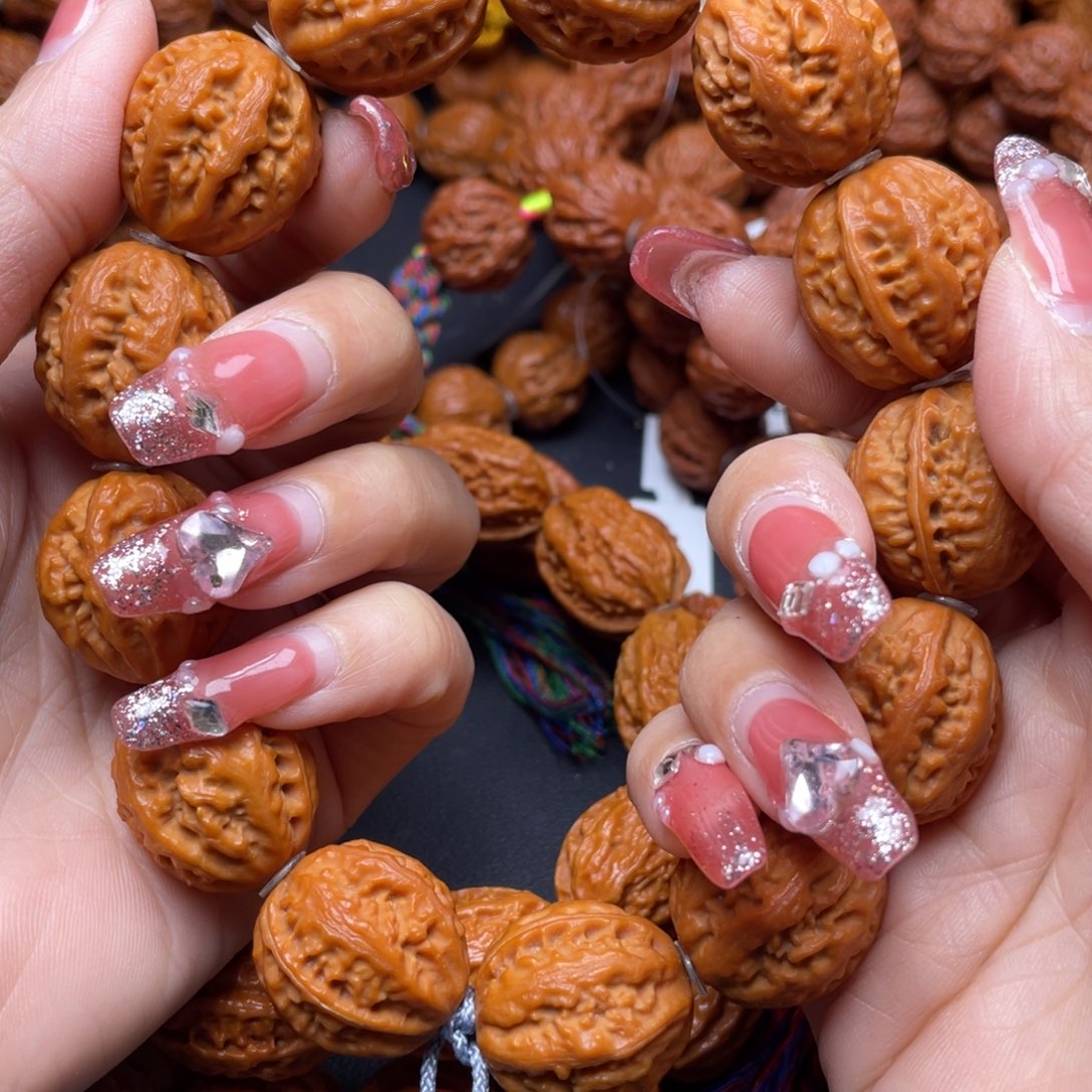 文玩核桃手串粗筋八棱