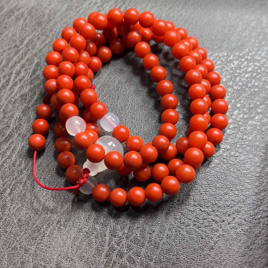 南红玛瑙108圈未镶嵌～**～