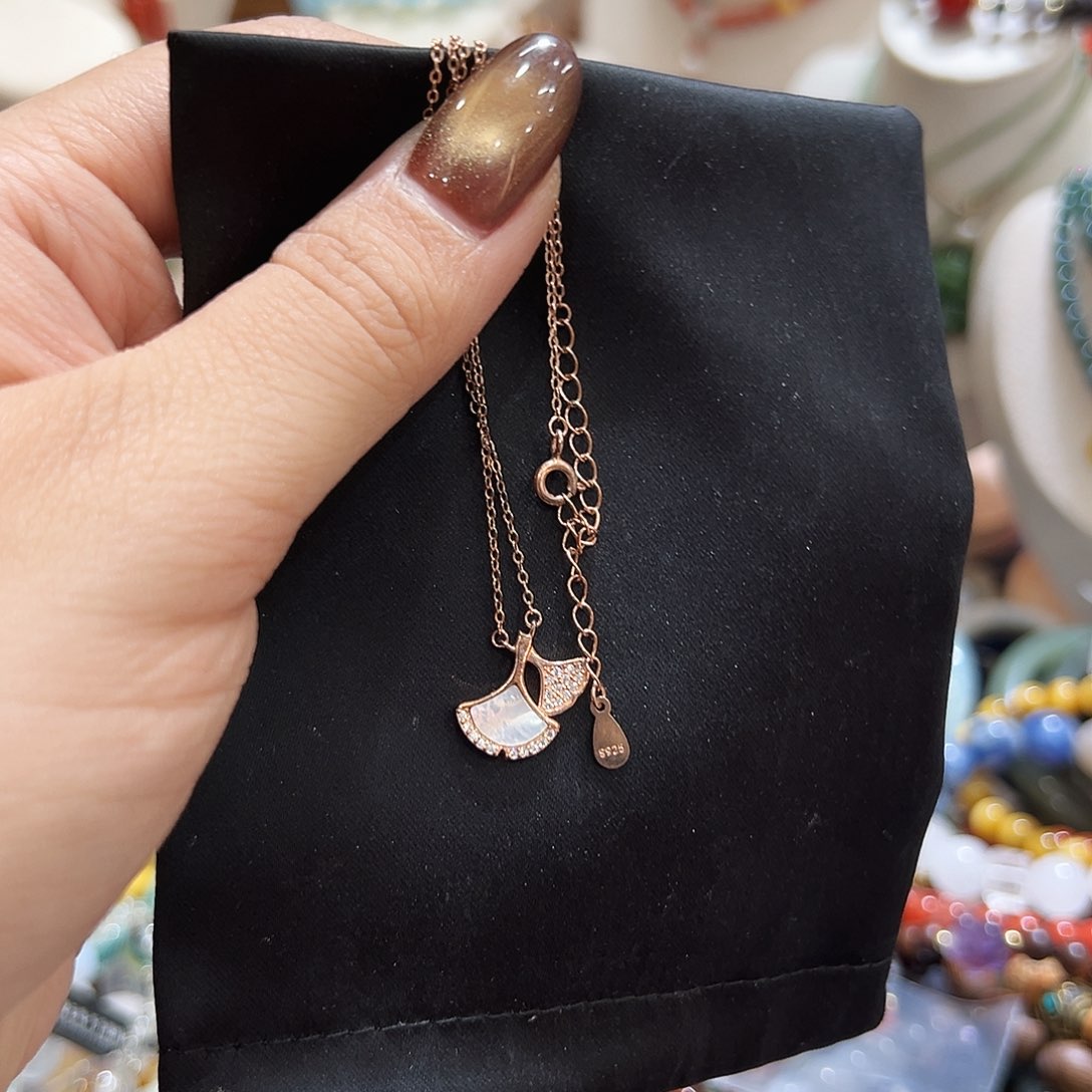 银S925镶嵌贝壳（贝母）项链