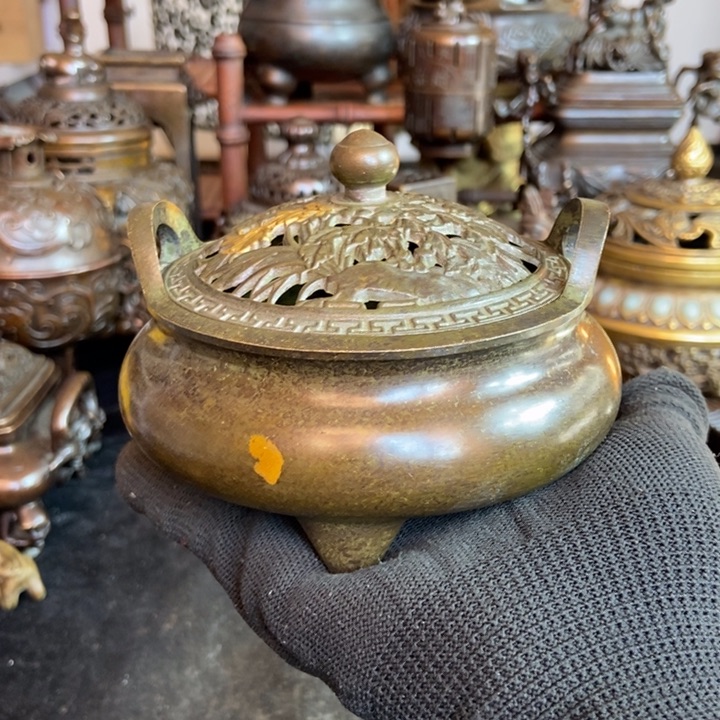 铜器工艺品摆件香炉摆件