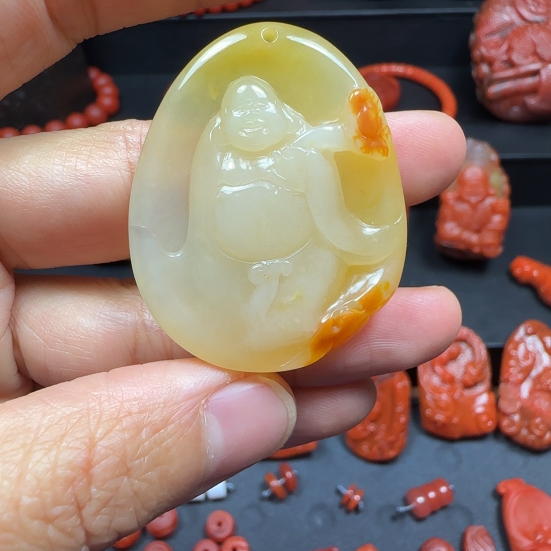 南红玛瑙挂件未镶嵌无*