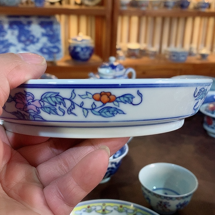?*安錡镇堂手工手绘壶承