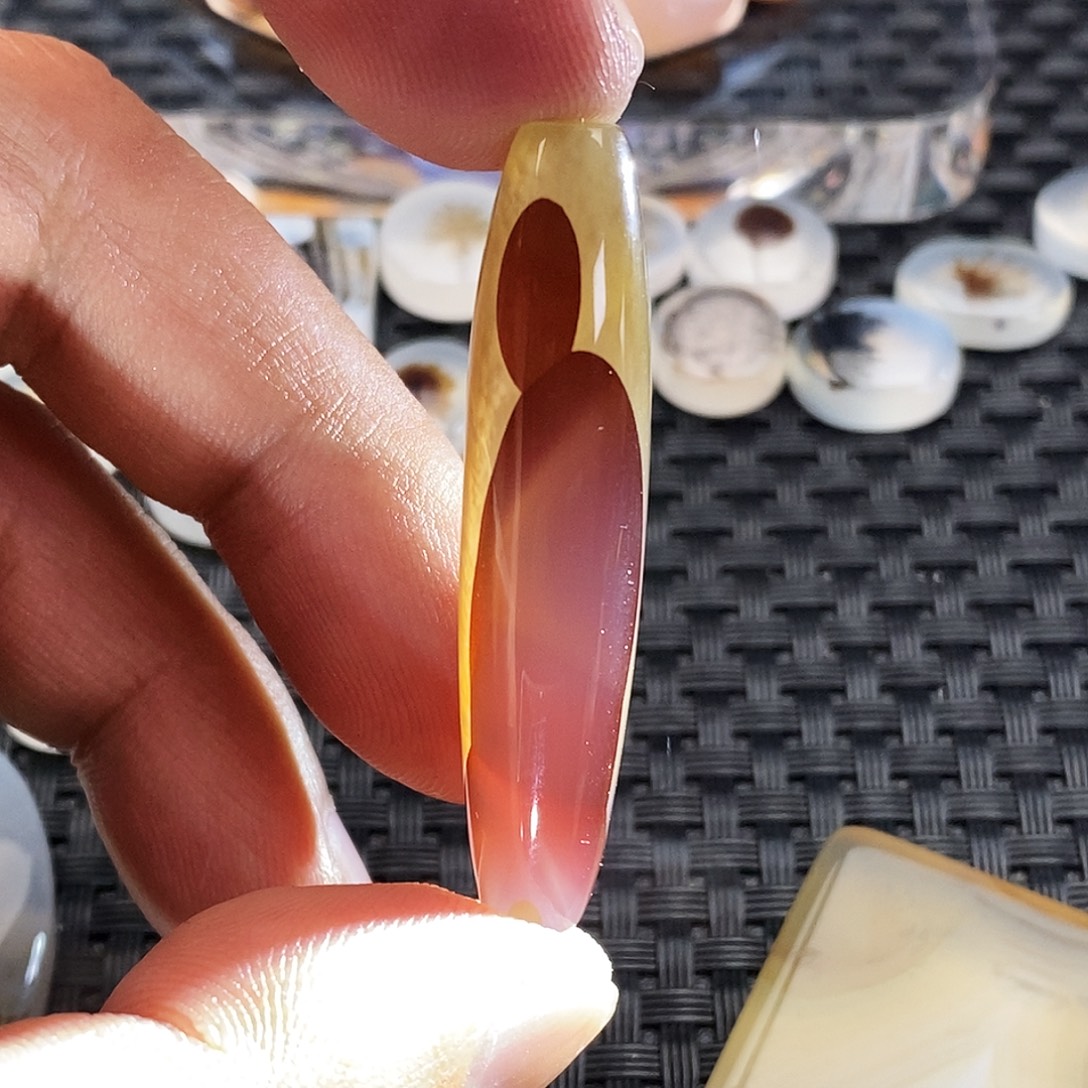 时***代玛瑙/玉髓未镶嵌吊坠(不含链)