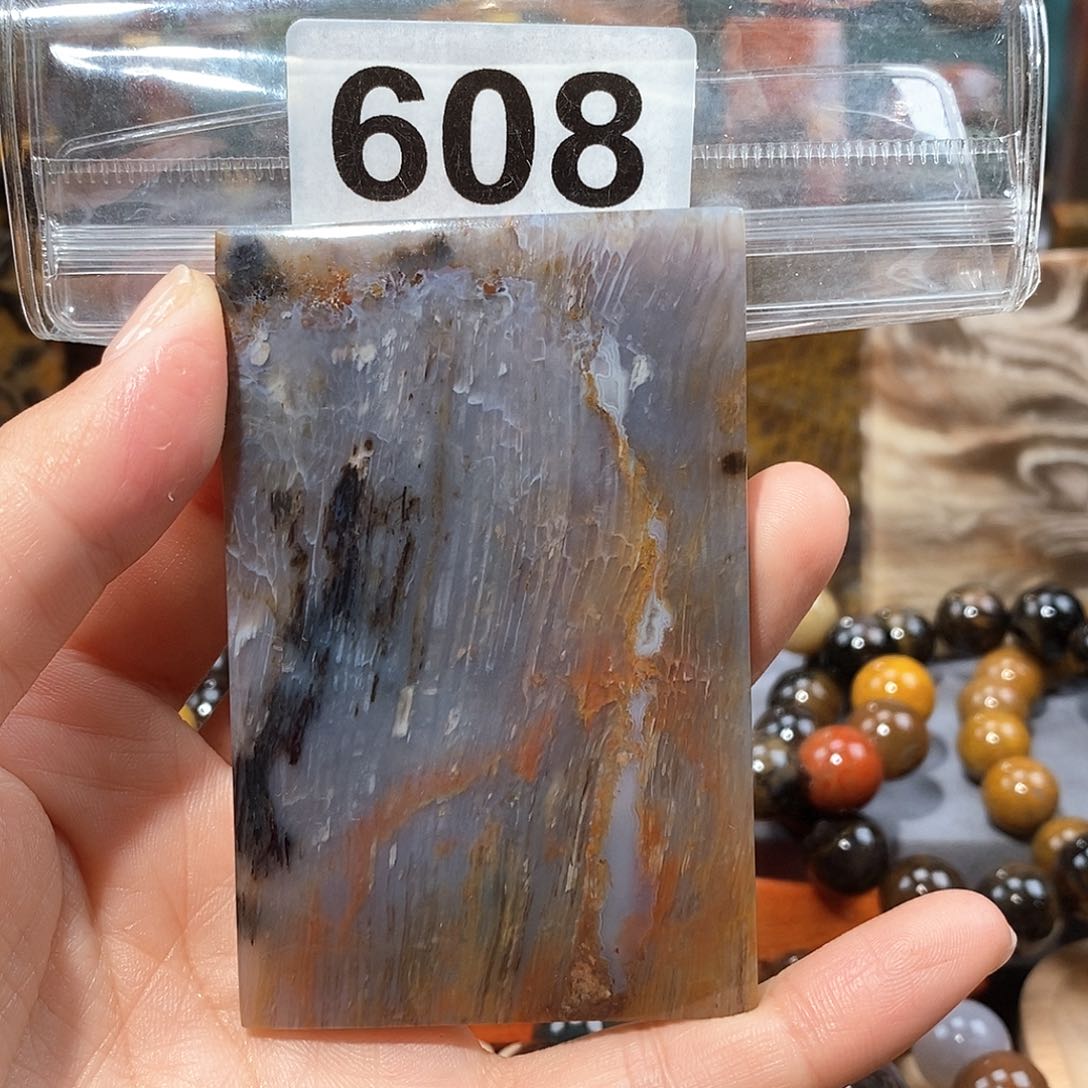 硅化玉天然北票硅化玉牌子未镶嵌