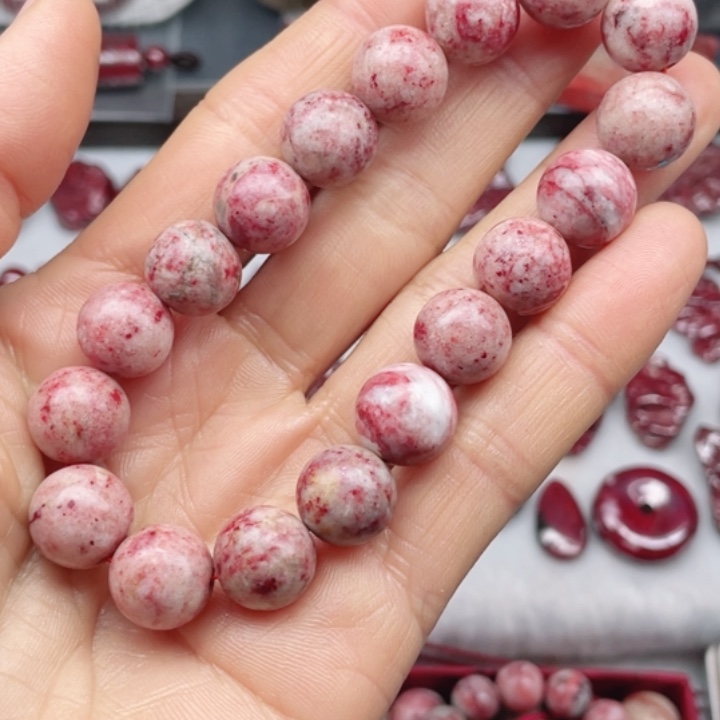 老***童天然辰砂原石原切