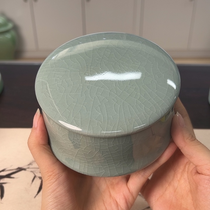 龙泉云间青瓷小米茶器