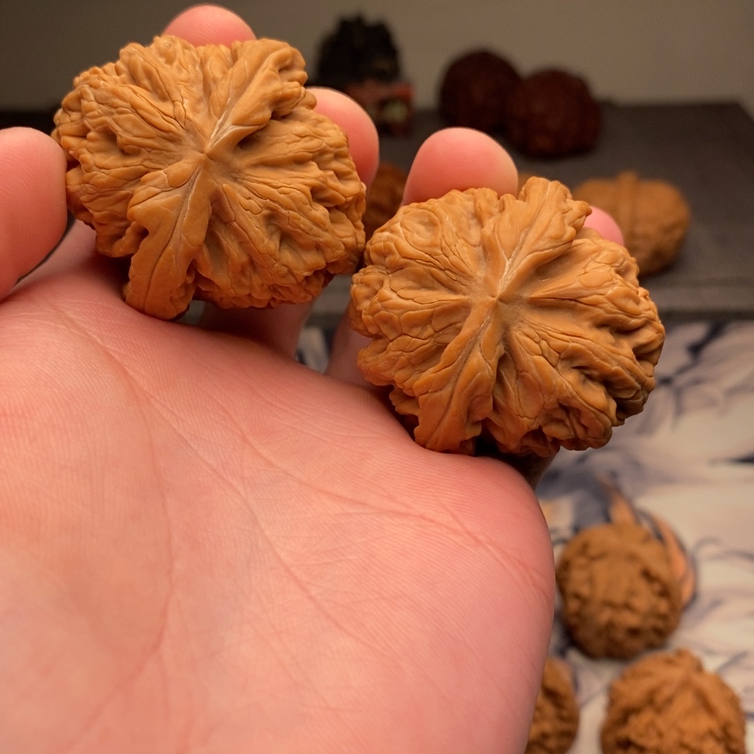 把件文玩核桃44红锦鲤