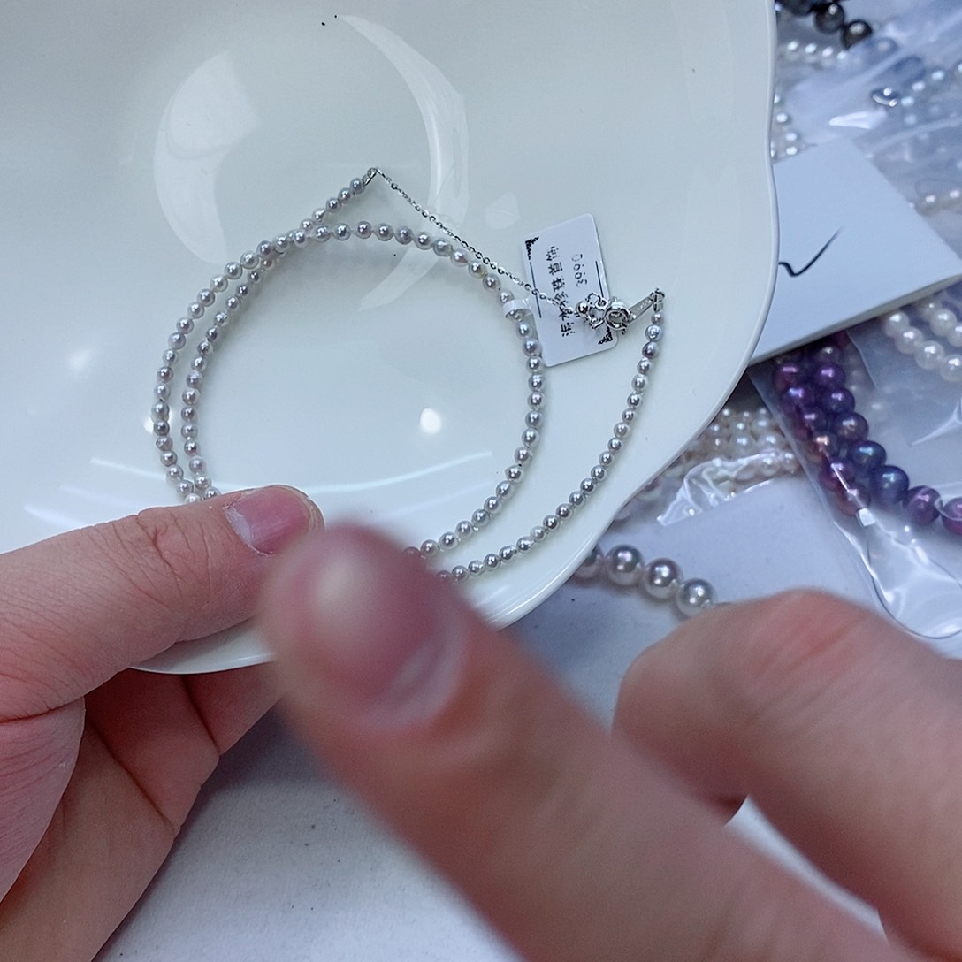 海水珍珠颈饰银S925镶嵌