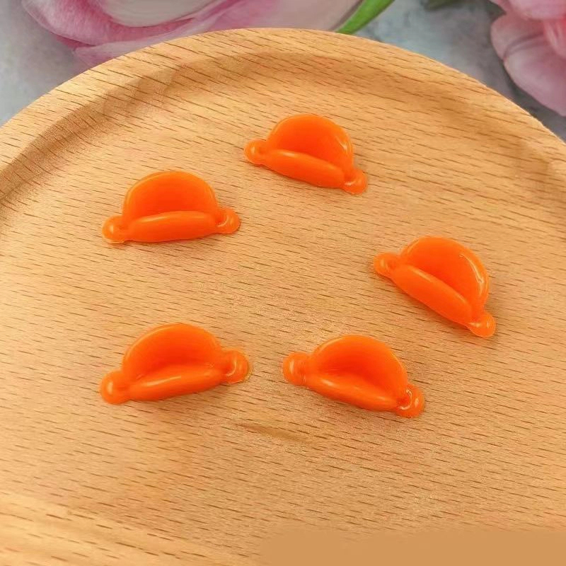 子菲【30个送3个】子鸭嘴手工diy制作配件网红材料螺纹鸭嘴巴2.5cm