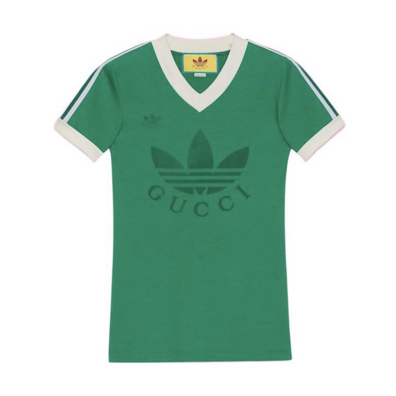 全新未使用 GUCCI/古驰 古驰联名短袖绿色T恤半袖