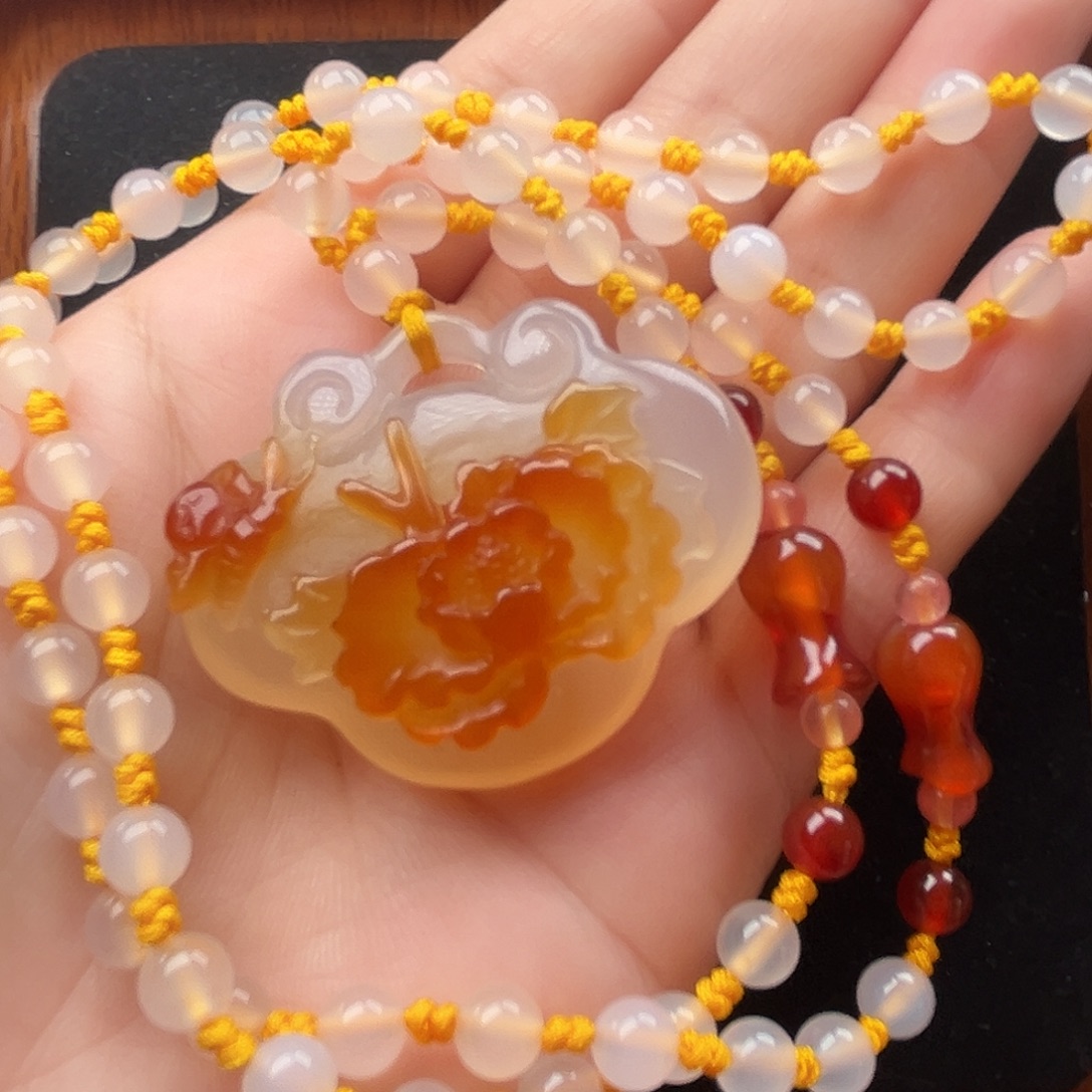 玛瑙/玉髓未镶嵌颈饰