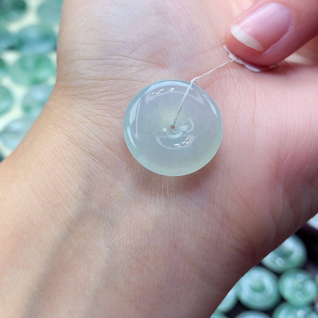 翡翠颈饰未镶嵌1尺寸18.6-4.8