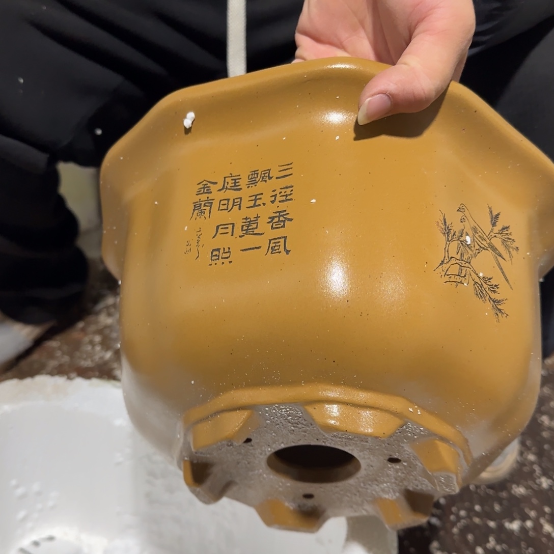 紫砂花盆瑕疵的问题也