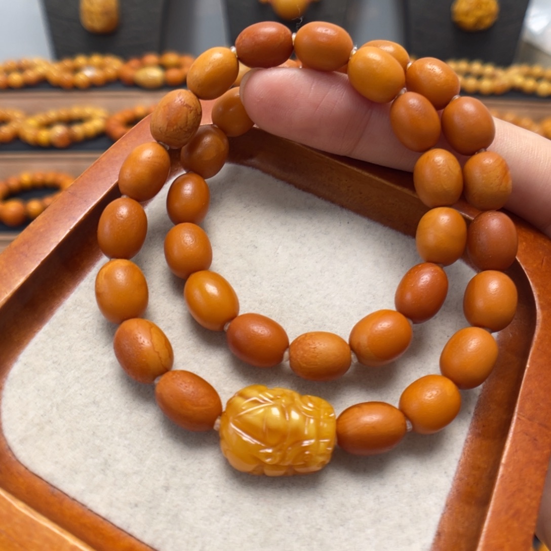 蜜蜡未镶嵌手链蜜蜡