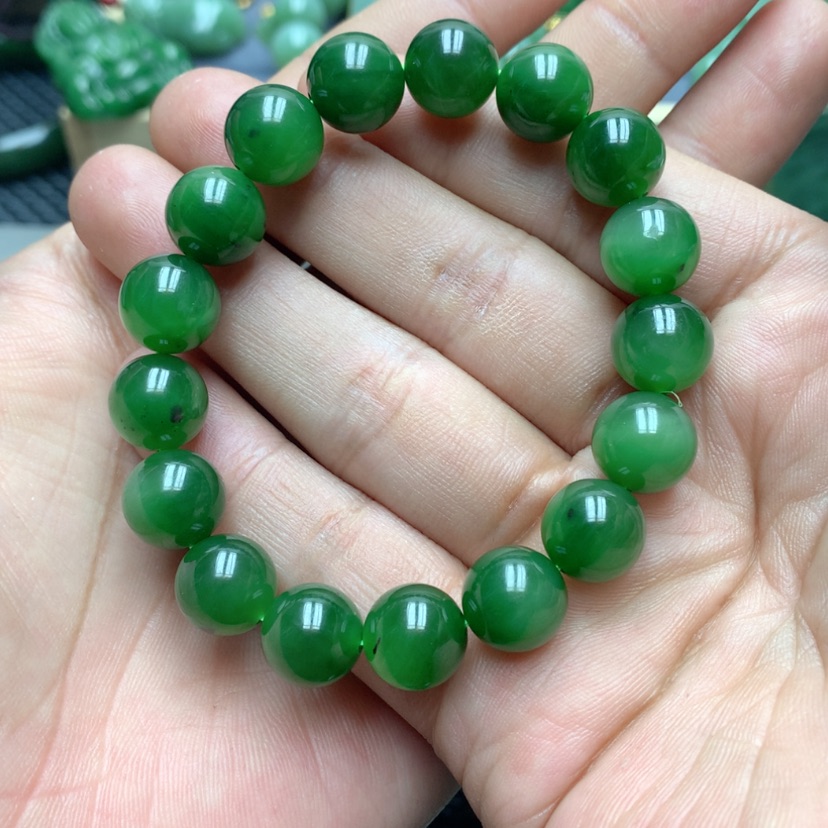 【闪购商品】和田玉（碧玉）手链未镶嵌1***k