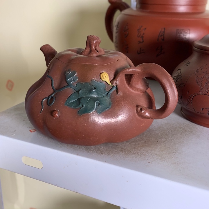 茶壶紫砂山****g原矿手工12