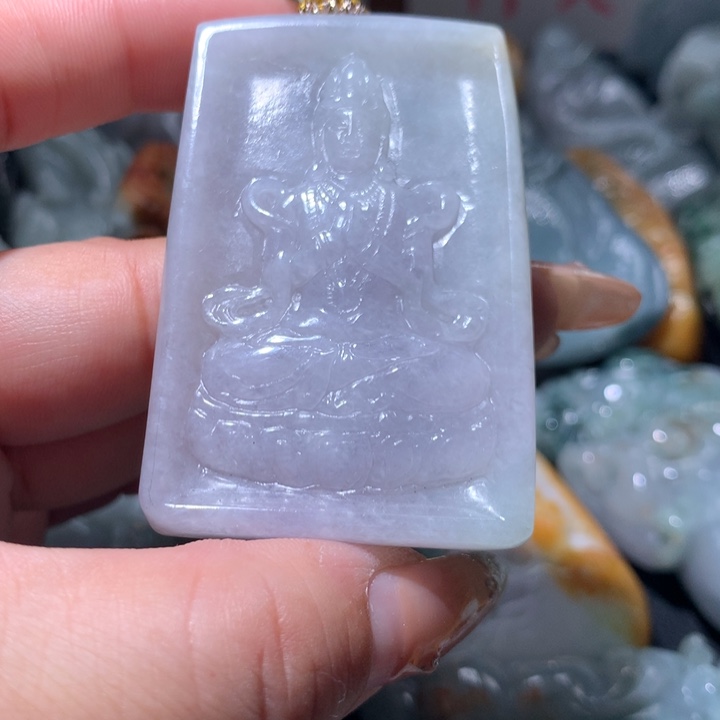 翡翠未镶嵌颈饰保真天然A货翡翠